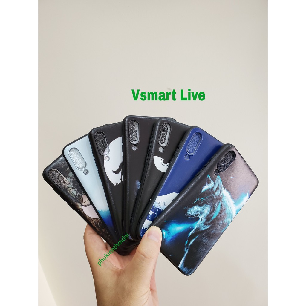 Ốp lưng in 3D cho Vsmart Live FREESHIP Từ 50k dẻo Tpu cao cấp chất đẹp