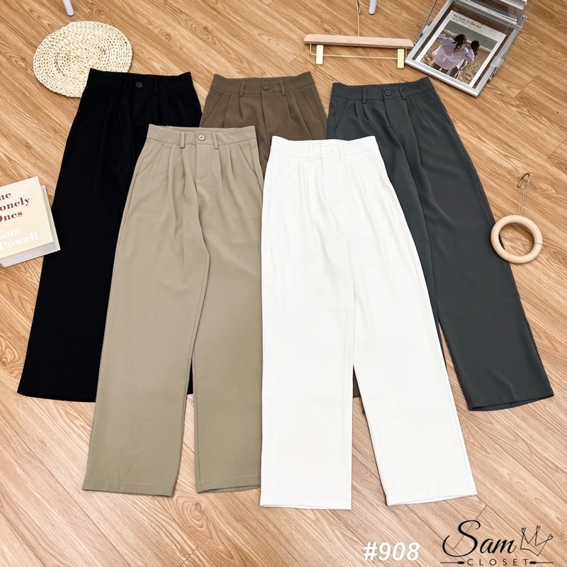 Quần vải suông 908 hàng quảng châu chất cắt hàn Mao Mao Boutique