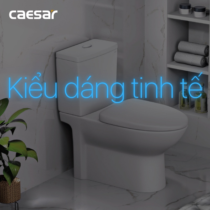 Nắp Êm Bồn Cầu CAESAR M232, Chính hãng