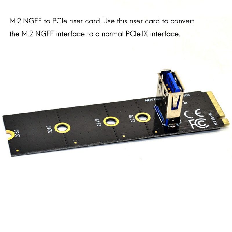 Bộ card chuyển đổi M.2 sang PCI-E X16 NGFF PCIE 1X sang 16X 4Pin cho BTC Mining | BigBuy360 - bigbuy360.vn