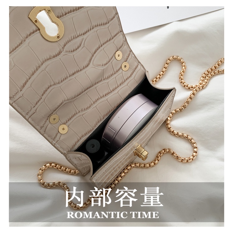 Túi Đeo JASMIN NOIR Chéo Giả Da Cá Sấu Thời Trang Nữ