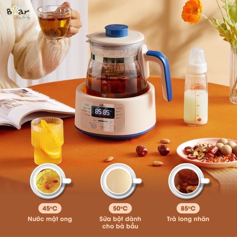 Máy đun và hâm nước pha sữa đa năng Bear 1.2L