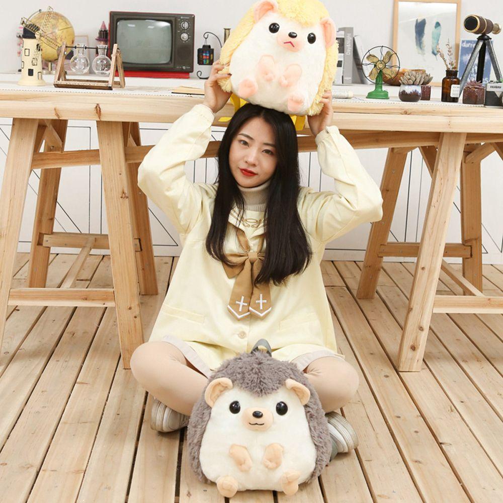 Ba Lô Hình Nhím Nhồi Bông Mềm Mại Sức Chứa Lớn Cho Bé