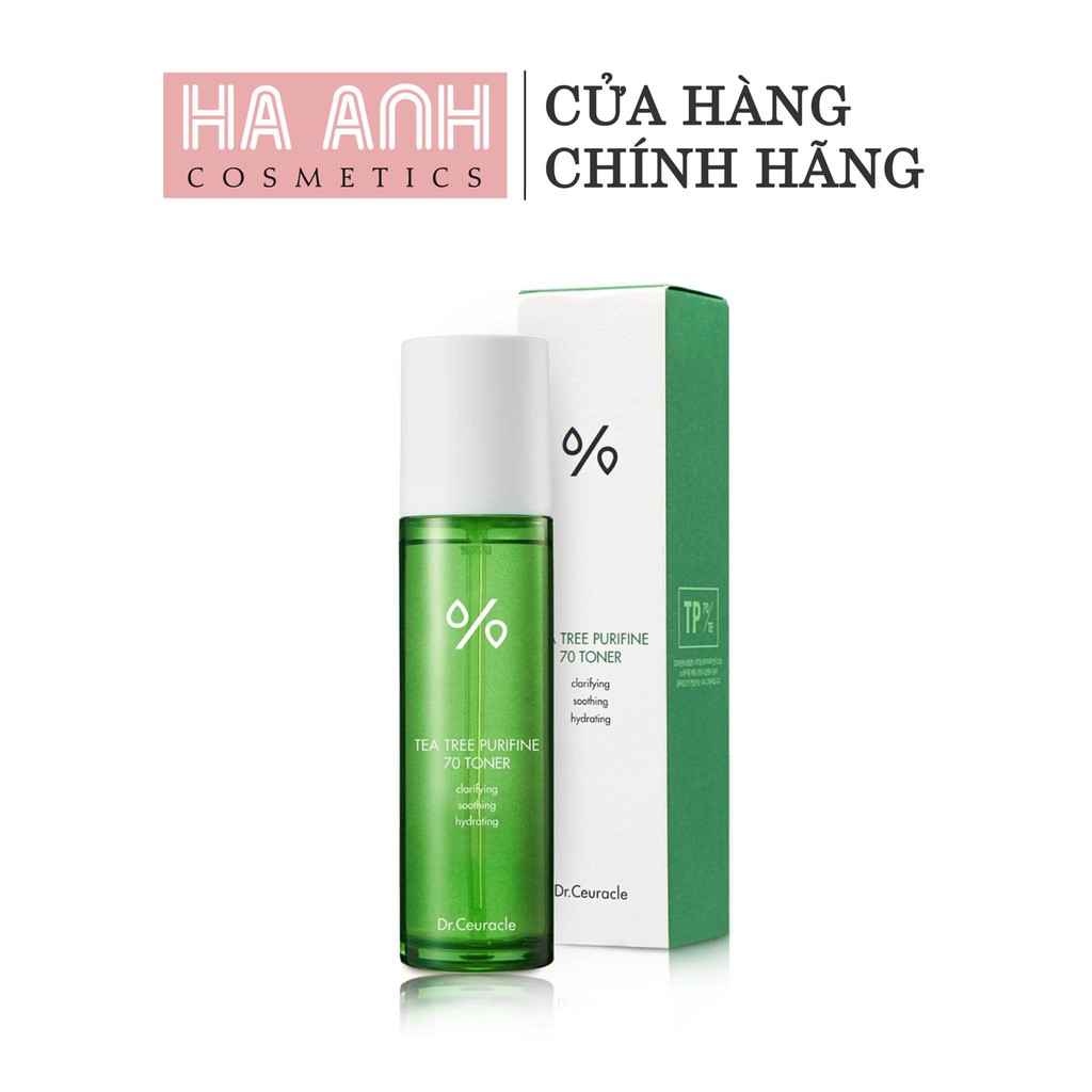 Nước Cân Bằng Dr.Ceuracle Tea Tree Purifine 70 Chiết Xuất Tràm Trà Cho Da Dầu Mụn 100ml