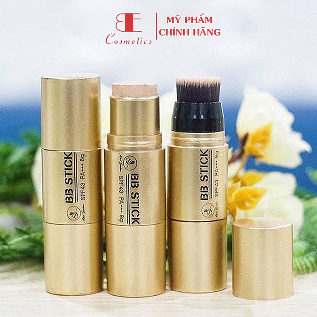 Kem Nền Che Khuyết Điểm Dạng Thỏi 8G Mini Garden BB Stick SPF 43 PA+++ Kèm Đầu Cọ Trang Điểm (KN0001), Ebi Cosmetics