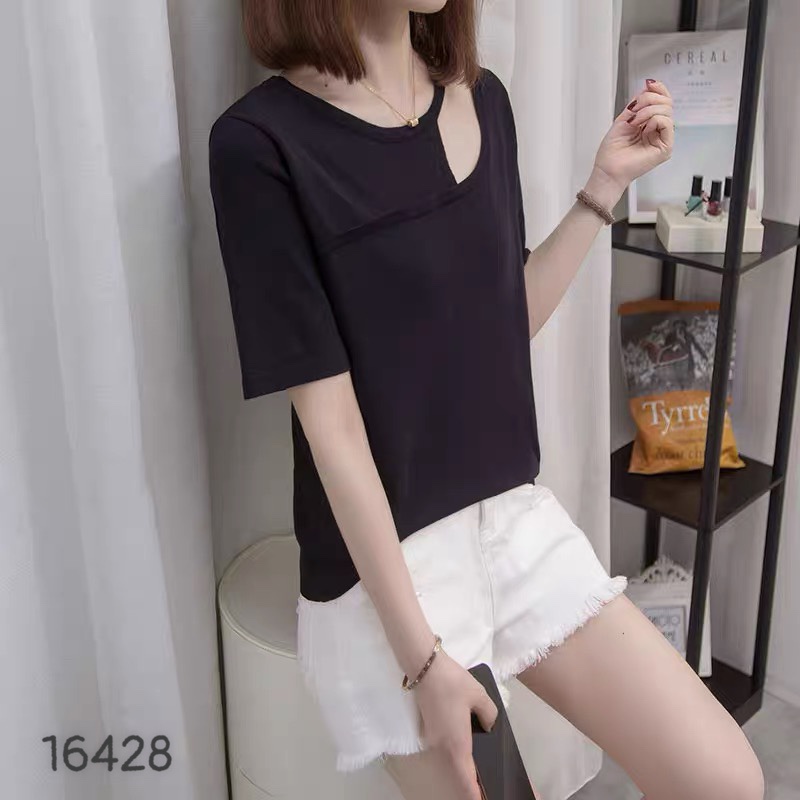 Áo kiểu BIGSIZE Len kh o é t 1 bên 16428
