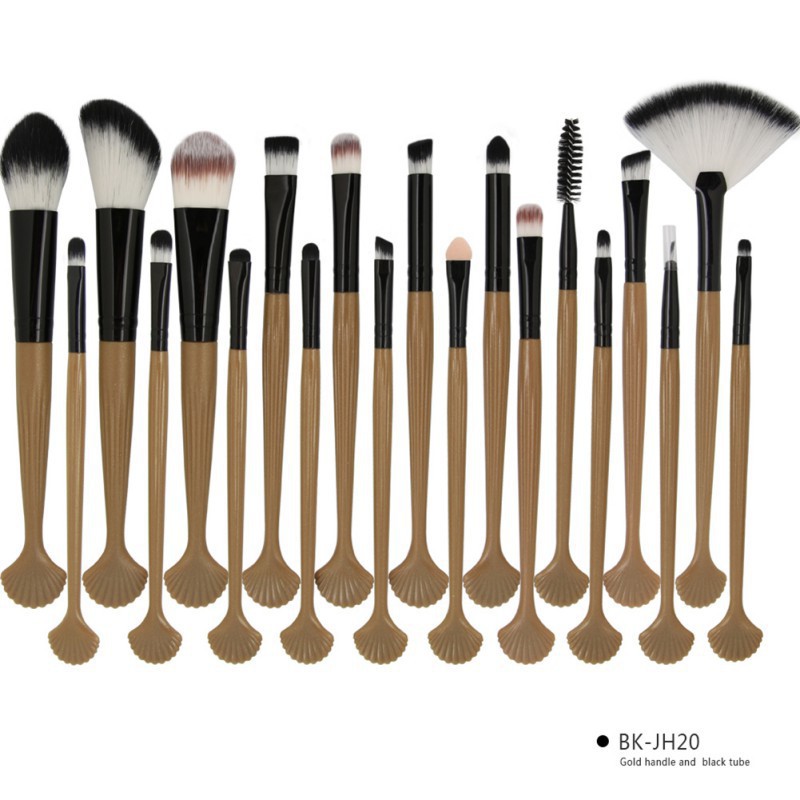 Bộ 20 cọ trang điểm chuôi hình vỏ sò nhãn hiệu MAANGE | BigBuy360 - bigbuy360.vn