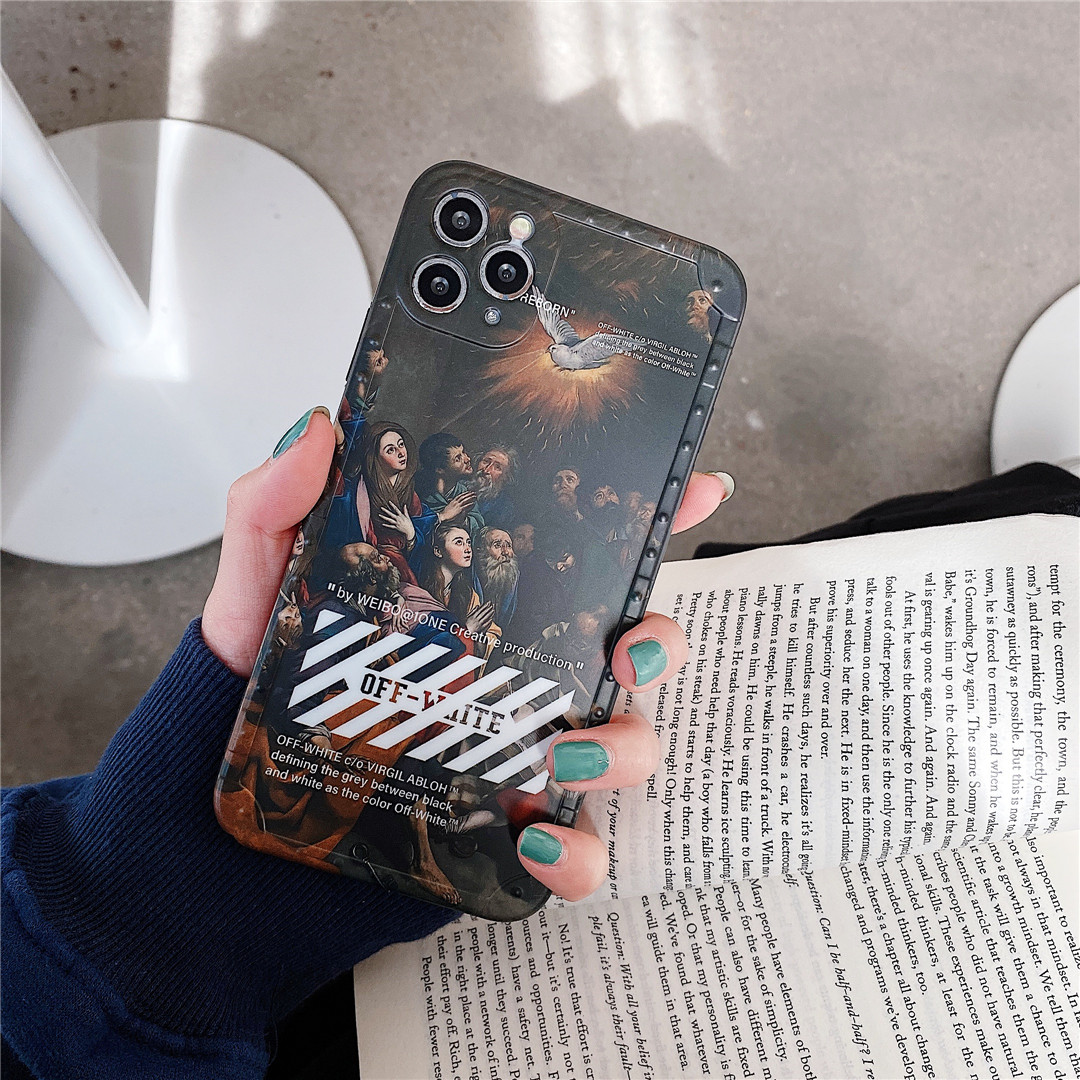 Ốp điện thoại in logo OFF-WHITE thời trang cho Iphone12 Mini 11 Pro Max 7 / 8plus Se2020 X / Xs Xr Xsmax | BigBuy360 - bigbuy360.vn