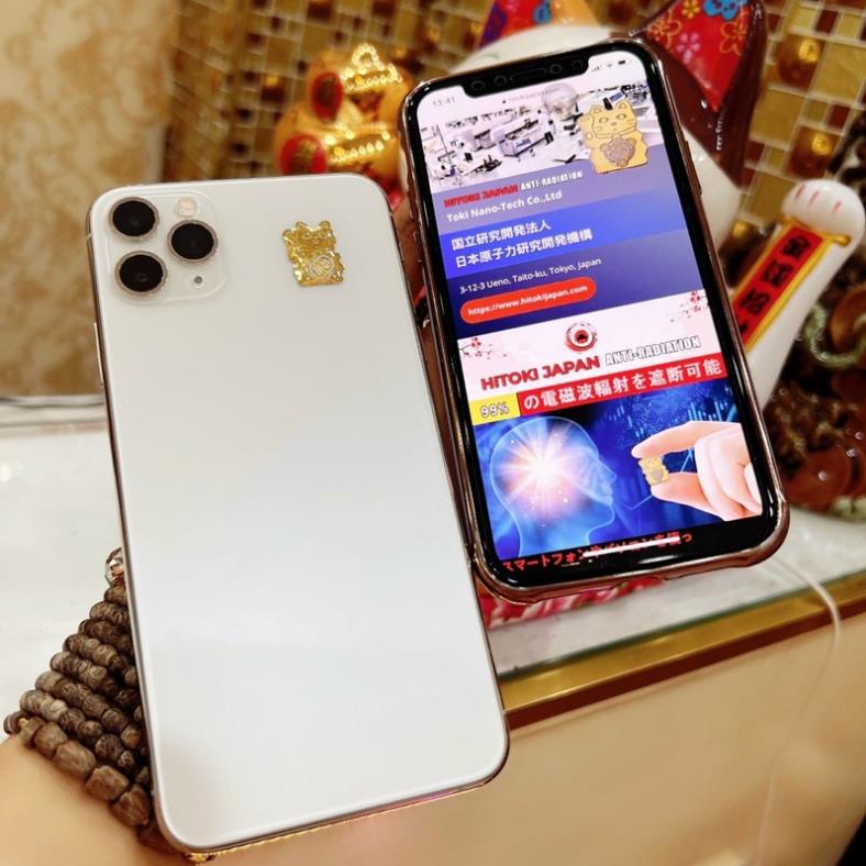 mèo thần tài, chip ngăn bức xạ điện từ, HiToKi, chắn sóng điện từ trên điện thoại, laptop, đồ chơi điện tử trẻ em