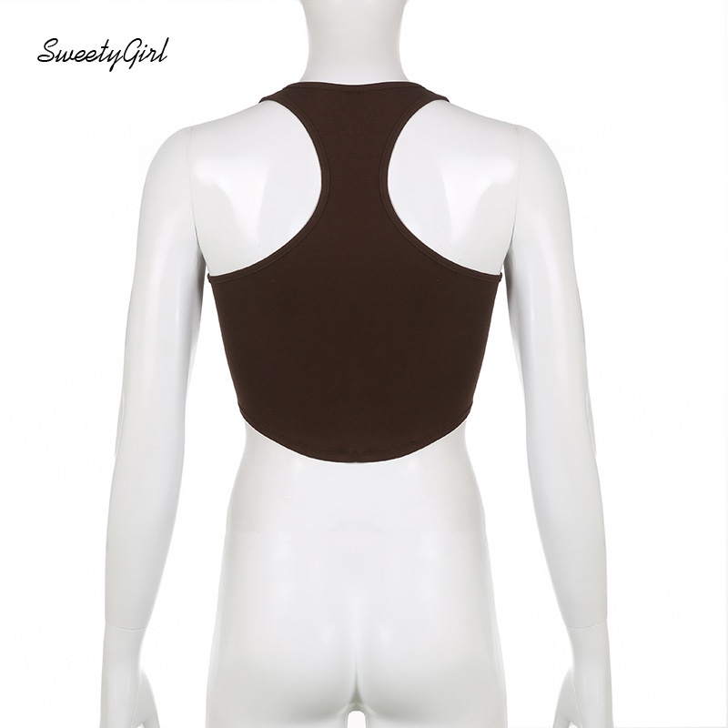 Áo Hai Dây Màu Sắc Trơn Dáng Ôm Quyến Rũ Cho Nữ