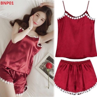 Bộ đồ ngắn hai dây siêu hot vải phi lụa mềm mại,freesize dưới 56kg