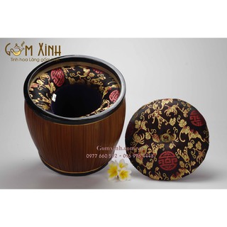 Bao ủ ấm_giỏ ủ ấm Bát Tràng_loại ấm tích 1.5 lít (hàng cao cấp)