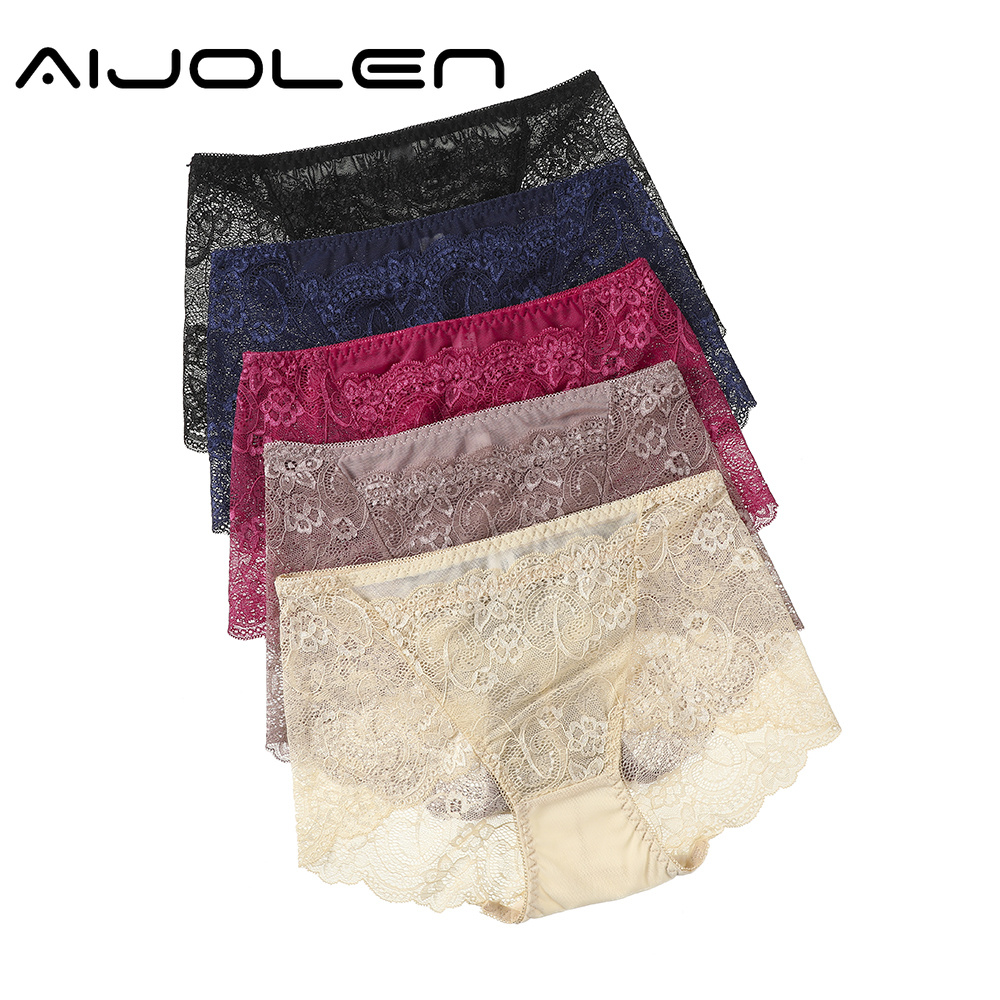 Quần Lót Ren Aijolen Xuyên Thấu Gợi Cảm Thời Trang Cho Phụ Nữ