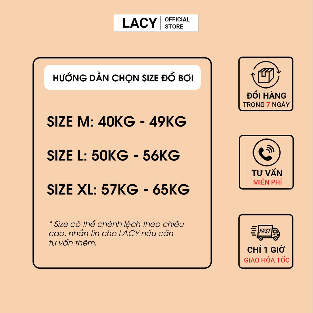 BIKINI LACY B120 - Đồ bơi áo tắm nữ liền thân 1 mảnh áo lệch vai chân váy xếp ly xòe che khuyết điểm bụng có đệm ngực