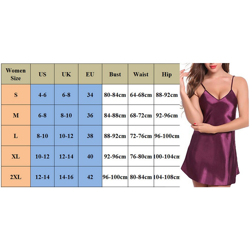 Đầm ngủ hai dây màu trơn gợi cảm cho nữ