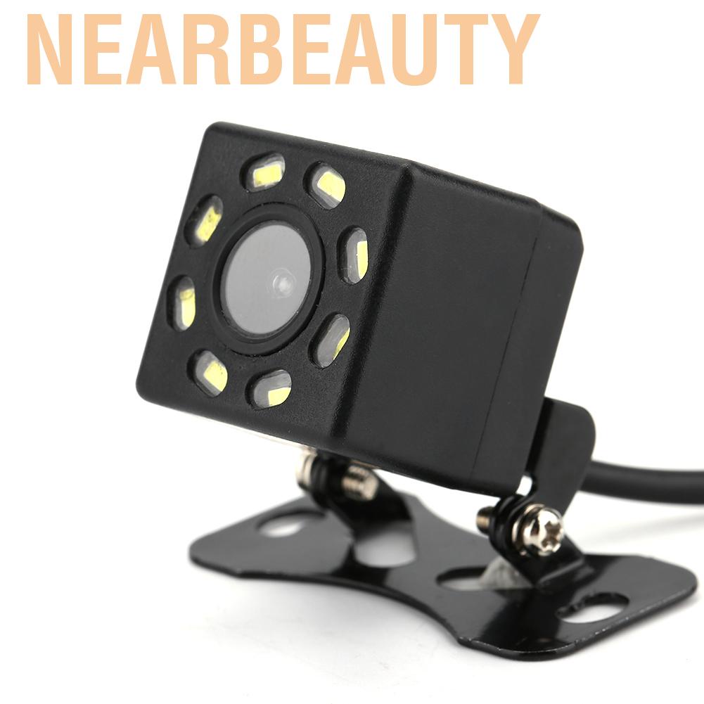 Nearbeauty 8 LED 170°Wide Angle Rearview Reverse Backup Camera Night Vision Function Waterproof