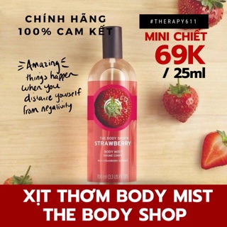 🍓..::✨Xịt Thơm Toàn Thân New Body Mist STRAWBERRY 100ML✨::..