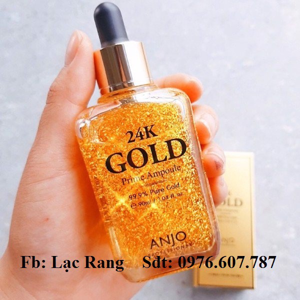 TINH CHẤT ĐẬM ĐẶC CHỐNG LÃO HÓA 24K GOLD PRIME AMPOULE 99.9% PURE GOLD ANJO