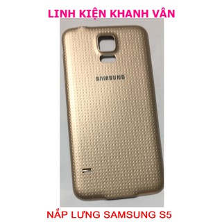 NẮP LƯNG SAMSUNG S5 MÀU VÀNG