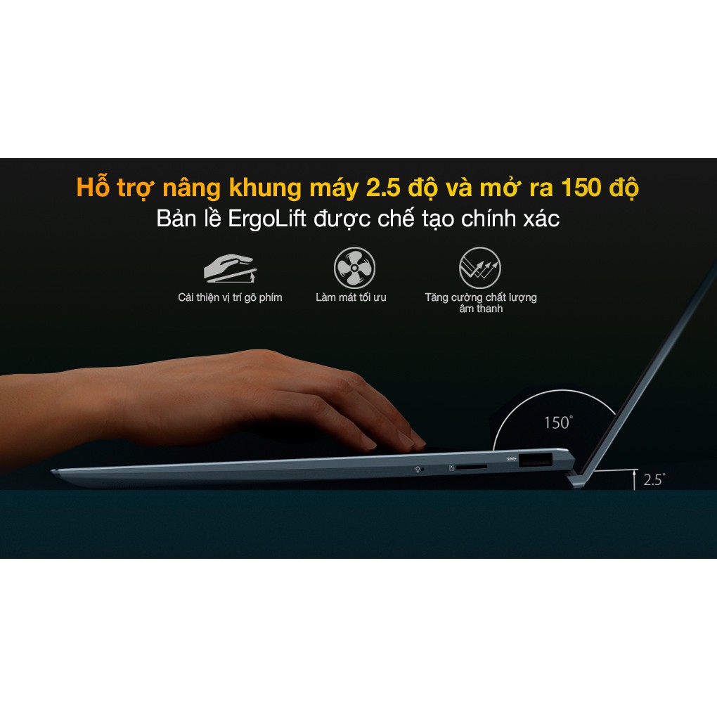 [Mã ELBAU7 giảm 7%] Laptop Asus ZenBook 14 UX425EA-KI839W - Core i5 gen11 - Chính hãng.