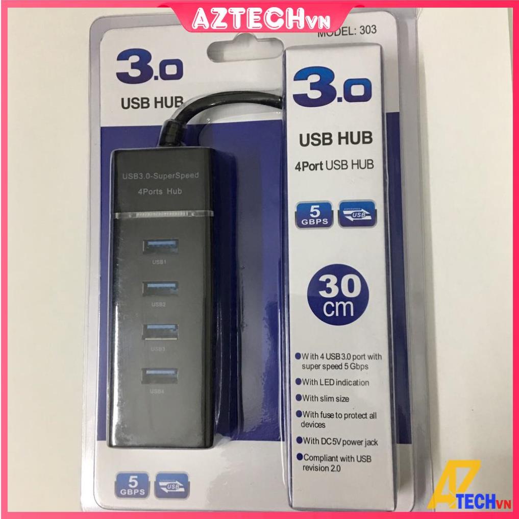 [Giá Sinh Viên] Bộ chia, Hub usb 4 port tốc độ USB 3.0 (1 cổng usb thành 4 cổng)