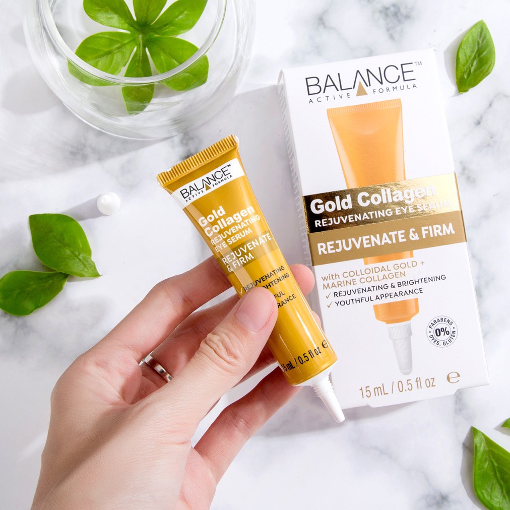 Balance Gold Collagen Eye Serum Tinh Chất Vàng Dưỡng Mắt Ngừa Lão Hoá - Trắng Da Và Giảm Nếp Nhăn Vùng Da Quanh Mắt Dezy