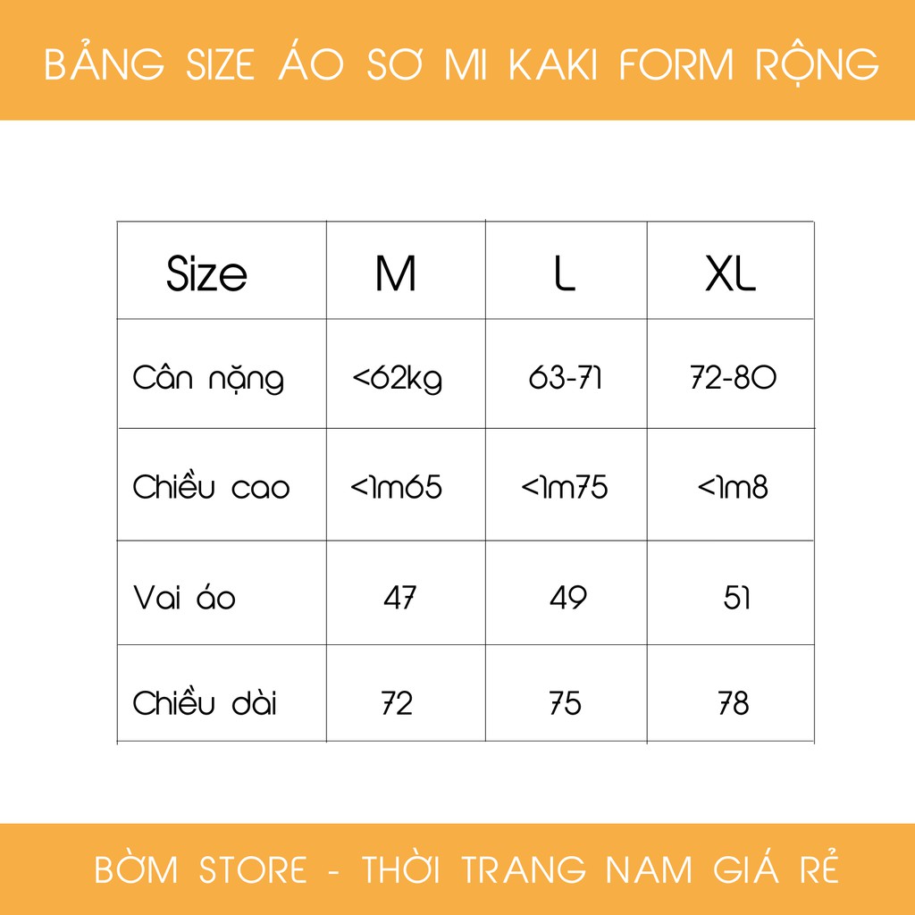 Bờm Store - Áo Sơ Mi Kaki Nam Hot SMKKR211 | BigBuy360 - bigbuy360.vn