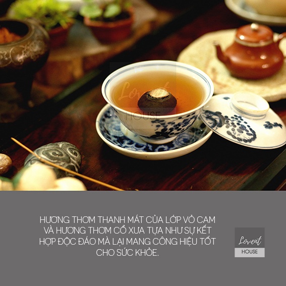 MỘT viên Phổ Nhĩ Quýt TIỂU THANH CAM - Vị trà Phổ Nhĩ pha lẫn tinh dầu quýt thanh the tuyệt hảo