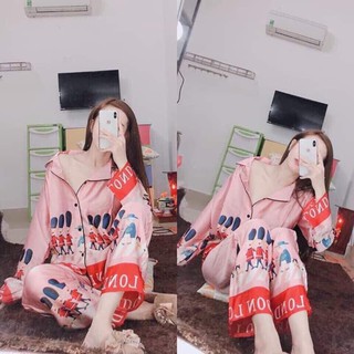 Đồ ngủ pijama nữ lụa satin thời trang,mát mịn