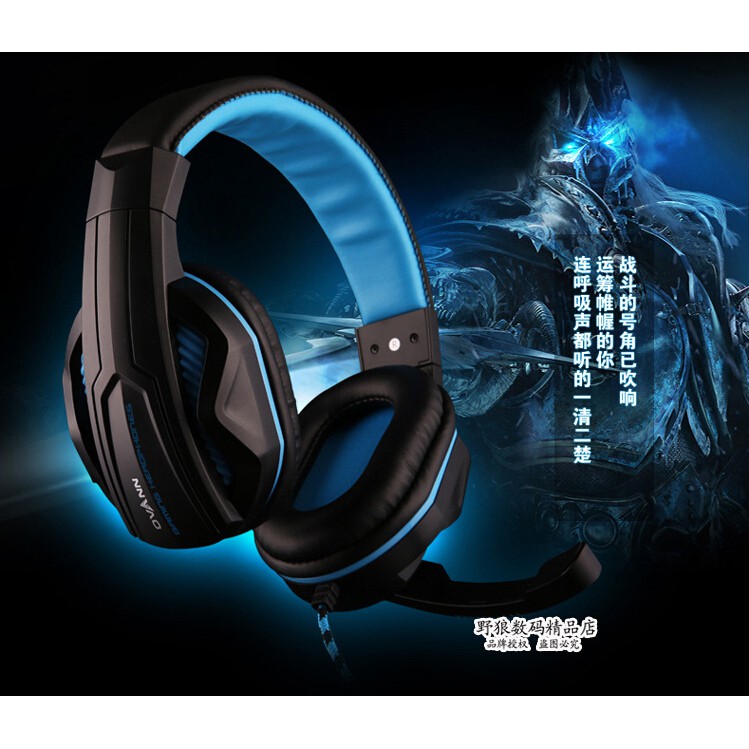 Tai nghe Game Ovann X2 Pro Gaming có đèn Led (Xanh)