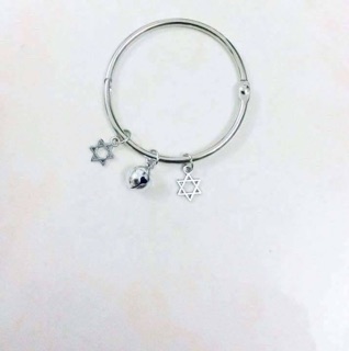 Combo 10 vòng kiềng gắn charm xi bạc