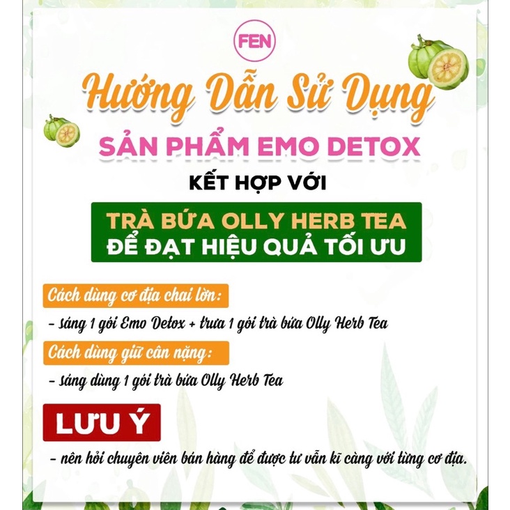 Kèm Quà Trà Bứa Bí Đao OLLY HERB Ngăn Chặn Hình Thành Mô Mỡ