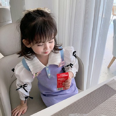 Áo Sơ Mi Tay Phồng Dễ Thương Cho Bé Gái