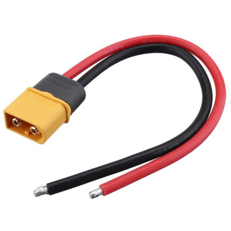 [HCM] - Dây nguồn 14AWG cho PDB | ESC | Pin Lipo Amass hàn sẵn jack XT60 dài từ 10cm-12cm