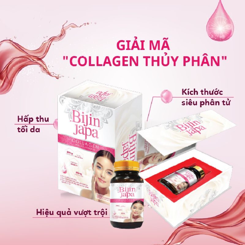 Viên uống trắng da collagen ( Bijin japa ), làm đẹp da, cân bằng nội tiết tố nữ