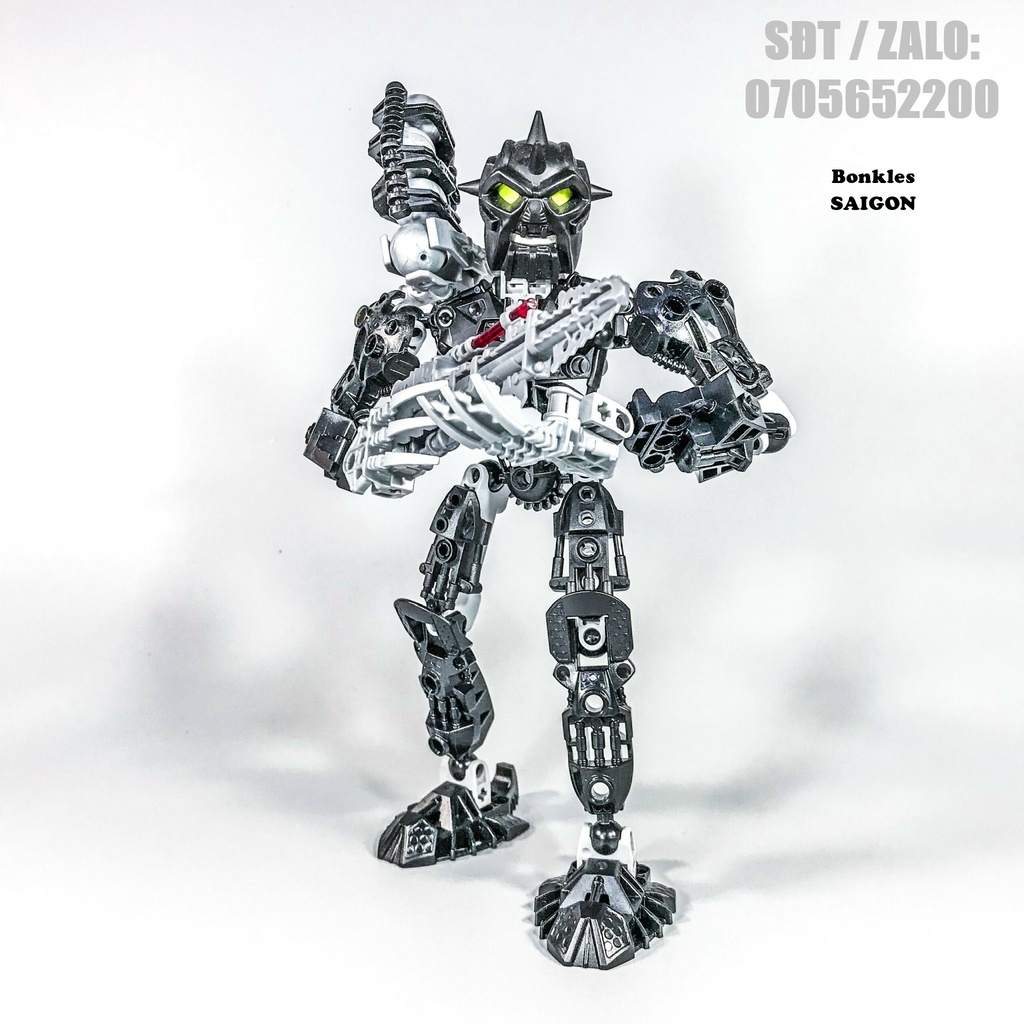 Đồ Chơi Mô Hình Vintage lắp ráp LEGO Bionicle: 8729 Toa Inika Nuparu Chính Hãng Đan Mạch (2006)
