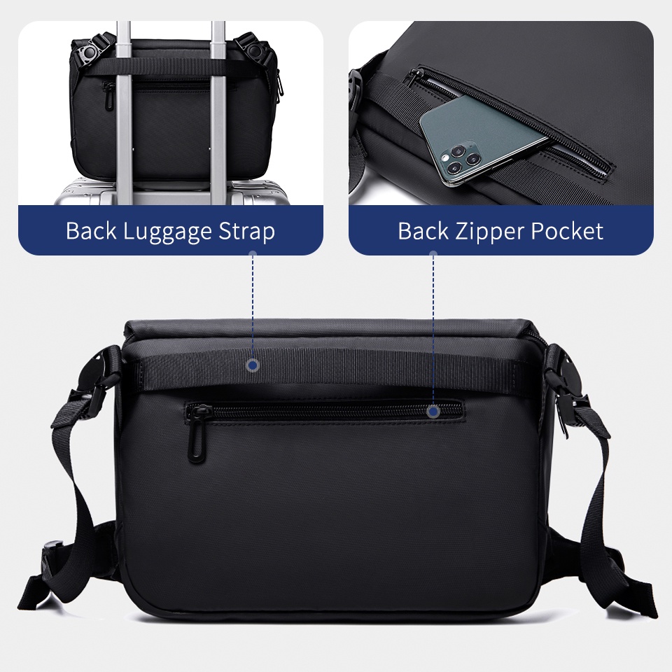 Túi đeo chéo vai đựng máy tính bảng 11&quot; chống nước dành cho nam