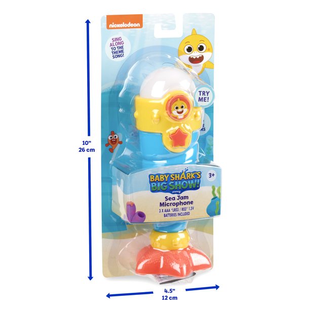 [ Hàng Mỹ ] Đồ chơi babyshark, Pinkfong microphone mô phỏng giọng nói và phát nhạc Baby Shark's Sea Jam Microphone