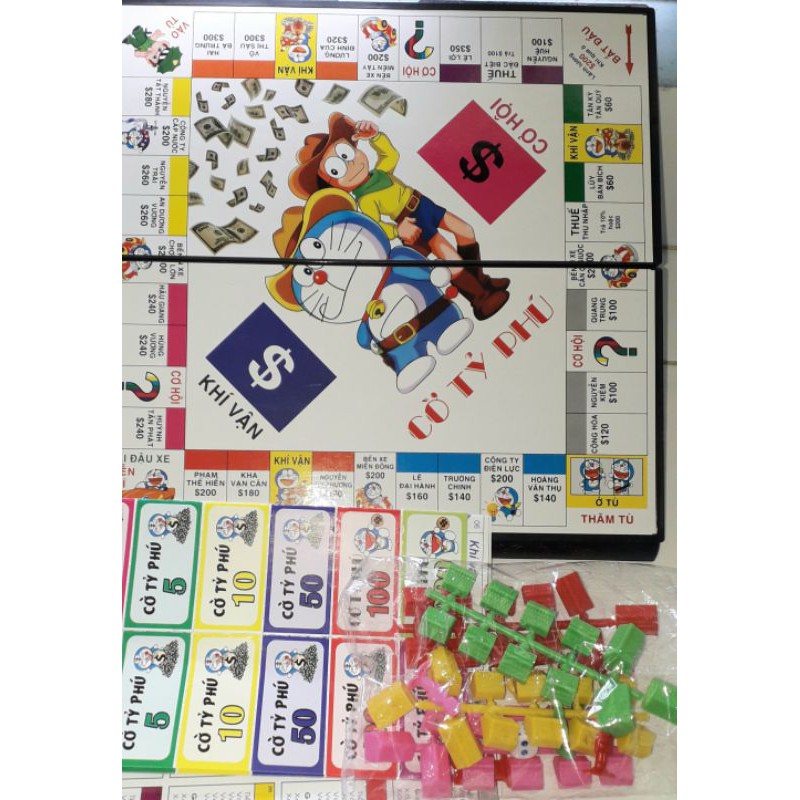 Một bộ trò chơi Tỷ Phú có bàn chơi bằng nhựa kích thước 30x30cm rất đẹp