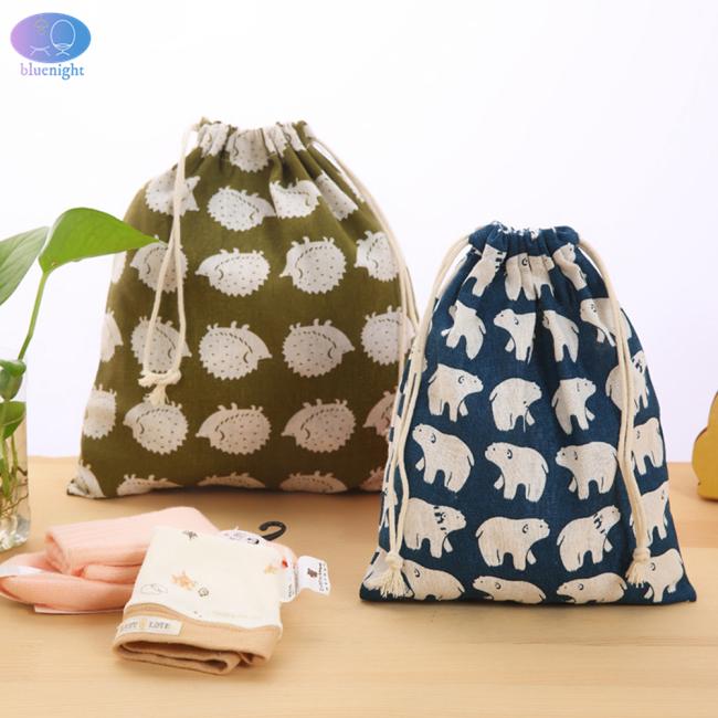 Túi dây rút cotton du lịch
