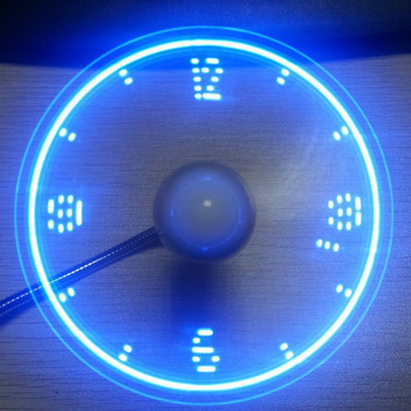 Quạt USB mini đèn LED hiện chữ  Igod