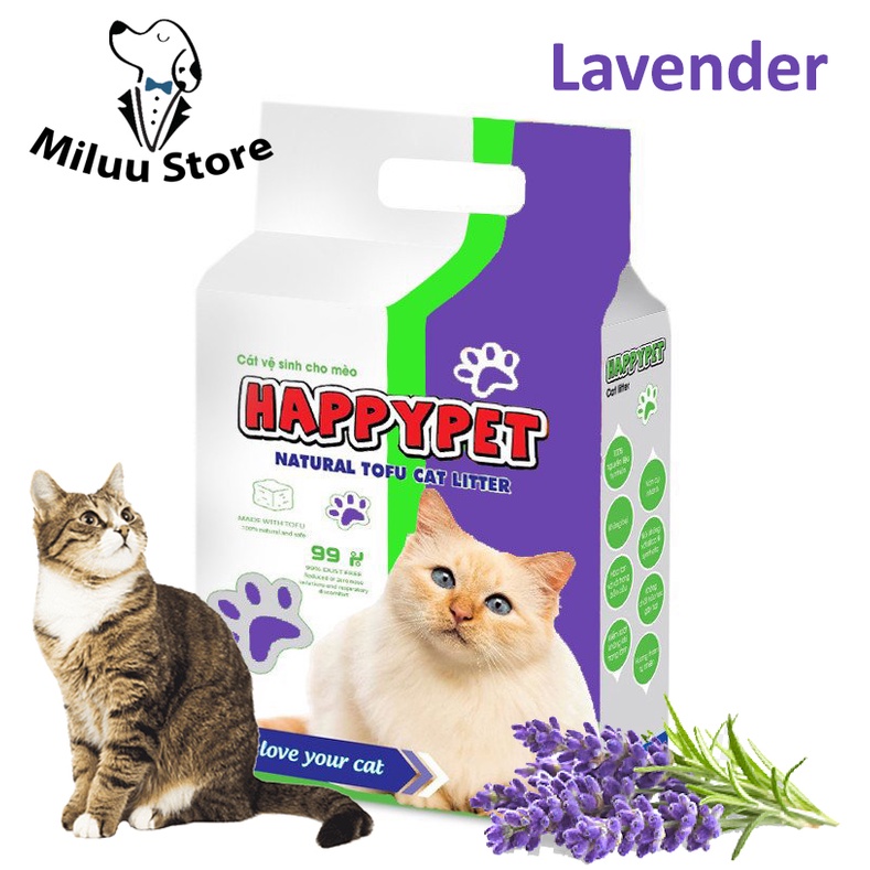 Cát đậu nành hữu cơ TOFU 6L - Cát vệ sinh cho mèo - Nhiều mùi hương lựa chọn