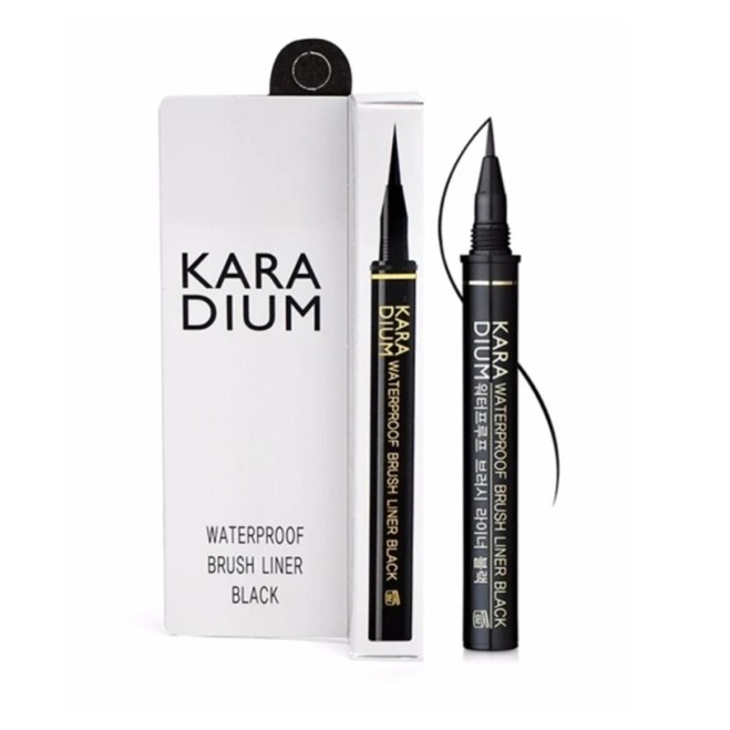 Bút Kẻ Mắt Nước Karadium Waterproof Brush Liner Black