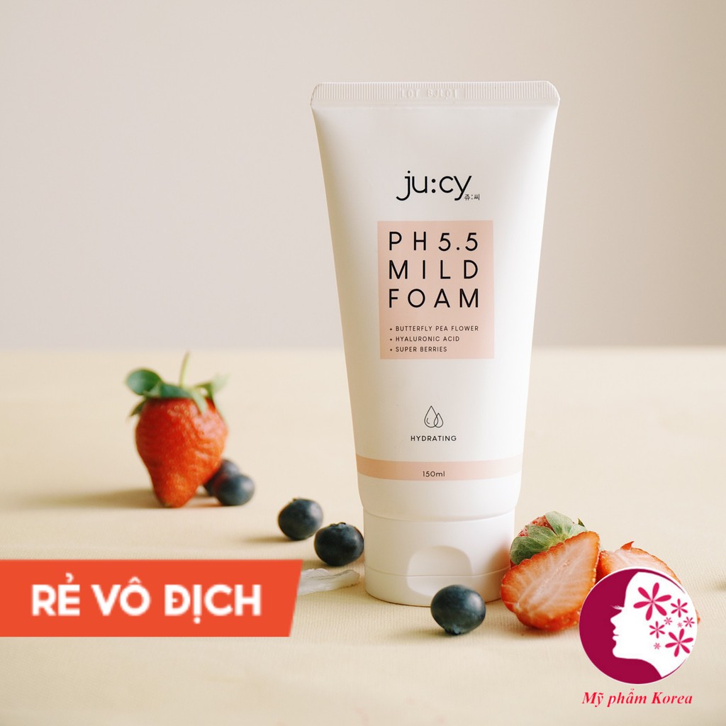  Sữa rửa mặt JU:CY (JuCy) pH5.5 Mild Foam Hàn Quốc