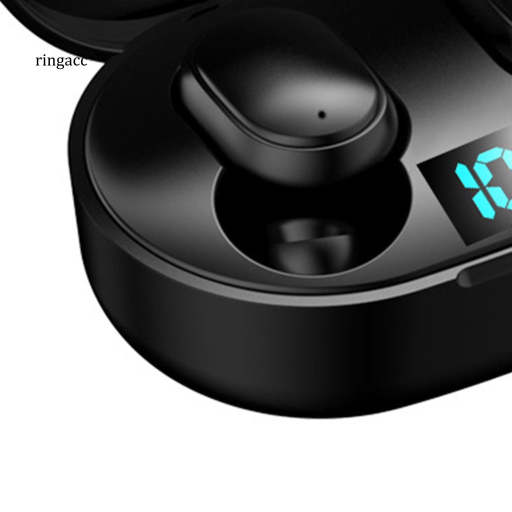 1 Cặp Tai Nghe Bluetooth E6S Không Dây 5.0 Màn Hình LED Kỹ Thuật Số