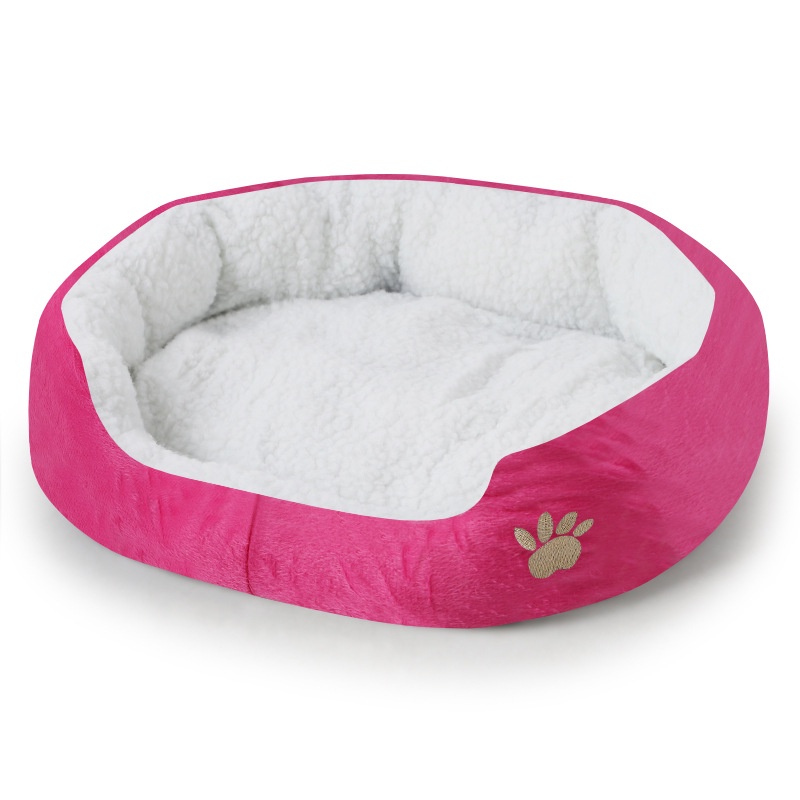 Ổ nệm ngủ siêu êm mềm mại cho chó, mèo thú cưng, kích thước 40*45cm, nhiều màu sắc hình tròn tphcm