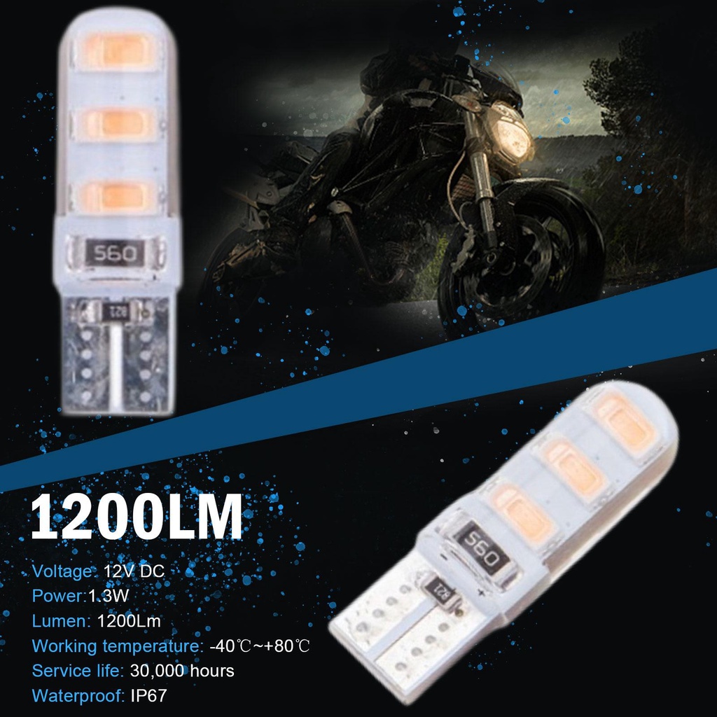 Đèn LED Silicone Chiếu Sáng Biển Số Xe Hơi W5W T10 5630 6SMD 5730 6 J6B9