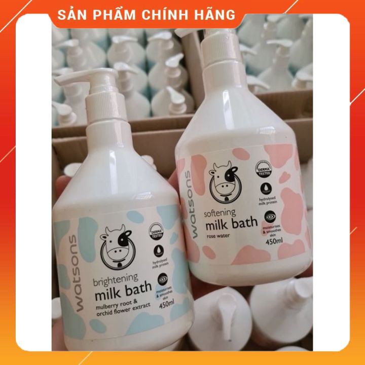 Sữa Tắm Con Bò Watsons Milk Bath Thái Lan Chính Hãng