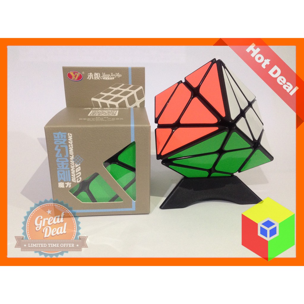 Rubik biến thể YJ Axis - Đồ chơi giáo dục - Rubik hình xiên - Đồ chơi trí tuệ