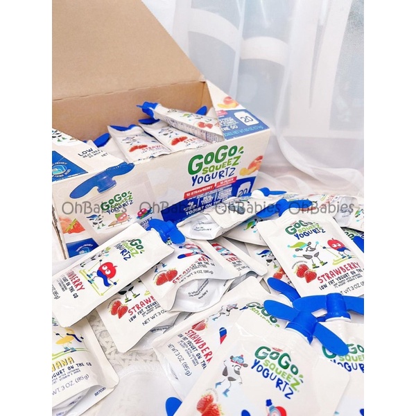 Sữa chua Gogo Squeez dạng túi tiện lợi, đủ vị thơm ngon - Hàng air đủ bill
